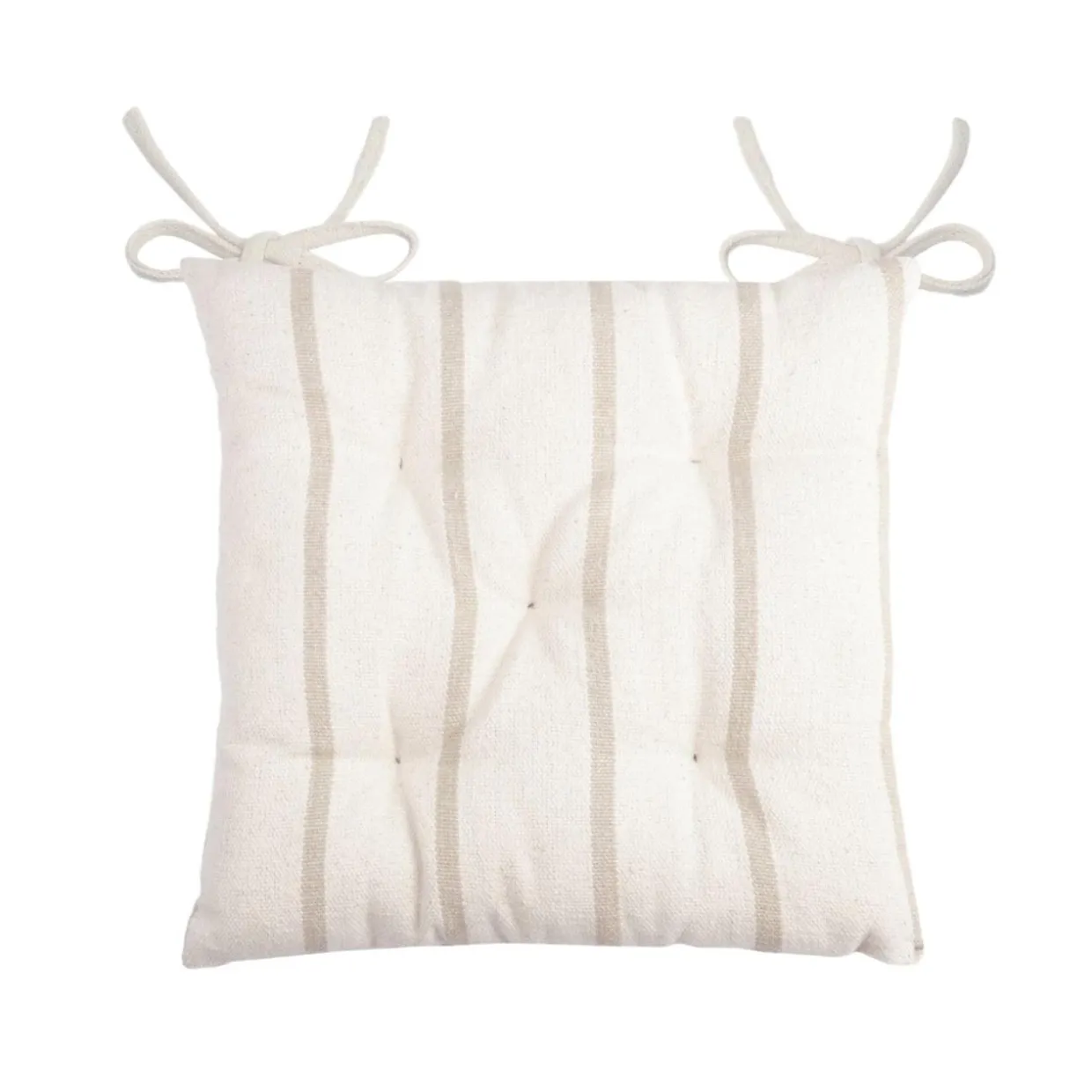 Coussin de chaise extérieur toile de coton (40 x 40 cm) Ocealys Beige