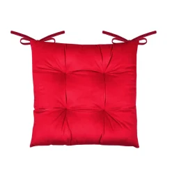 Coussin de chaise Noël carré velours (38 x 38 cm) Harold Bordeaux