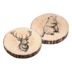 Coussin de chaise rond (38 cm) Gruffy Marron