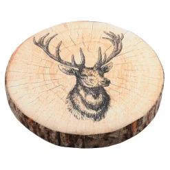 Coussin de chaise rond (38 cm) Gruffy Marron