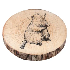 Coussin de chaise rond (38 cm) Gruffy Marron