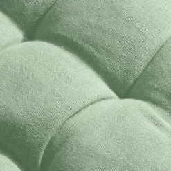 Coussin de chaise rond coton (40 cm) Pixel Vert menthe