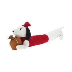 Coussin de Noël bas de porte (82 x 20 cm) Nano chien blanc