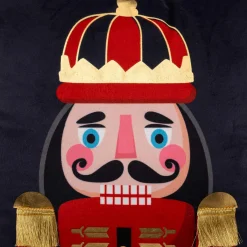 Coussin de Noël carré (40 cm) Casse-noisette Bleu marine