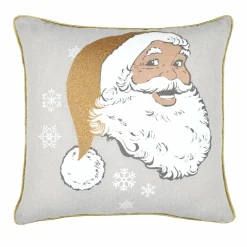 Coussin de Noël carré (40 cm) Sibérie Beige