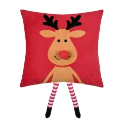 Coussin de Noël carré velours (45 x 45 cm) Edgard Renne Caramel