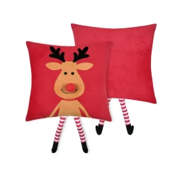 Coussin de Noël carré velours (45 x 45 cm) Edgard Renne Caramel