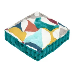 Coussin de sol coton (45 x 45 cm) Blokken Multicolore