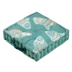 Coussin de sol coton (45 x 45 cm) Barbade Vert celadon