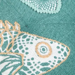 Coussin de sol coton (45 x 45 cm) Barbade Vert celadon