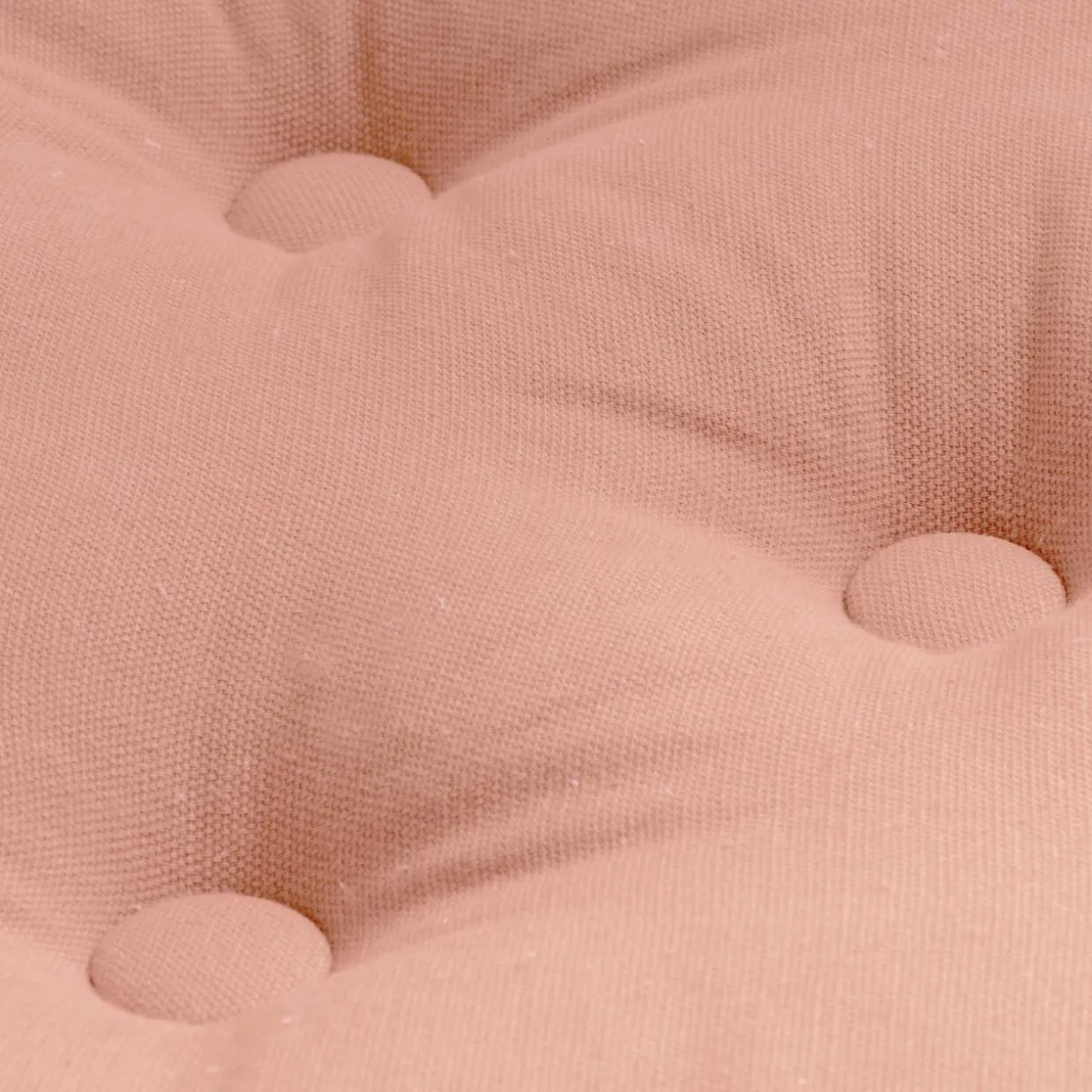 Coussin de sol coton (40 x 40 cm) Pixel Rose pêche