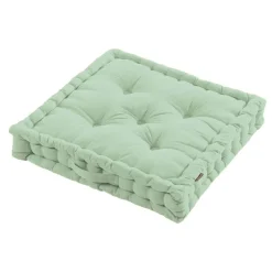 Coussin de sol coton (60 x 60 cm) Pixel Vert menthe