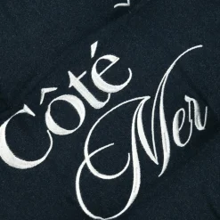 Coussin de sol coton (45 x 45 cm) Bordemer Bleu marine