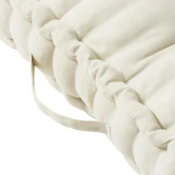 Coussin de sol extérieur capitonné (50 x 50 cm) Sunset Ecru