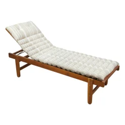 Coussin de transat enroulable (180 x 60 cm) Nautira Ecru