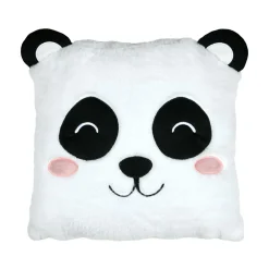 Coussin enfant carré (40 x 40 cm) Zamis Panda Blanc