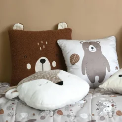 Coussin enfant carré (40 x 40 cm) Gabin Taupe