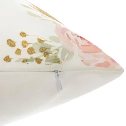 Coussin enfant carré (40 x 40 cm) Licorne Pompons Multicolore