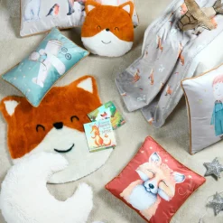 Coussin enfant carré (50x50 cm) Ferdinand Multicolore