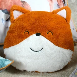 Coussin enfant fausse fourrure (30 x 25 cm) Ferdinand Orange