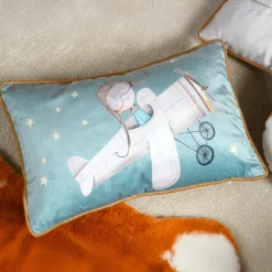 Coussin enfant rectangulaire (30 x 50 cm) Ferdinand Vert