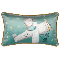 Coussin enfant rectangulaire (30 x 50 cm) Ferdinand Vert
