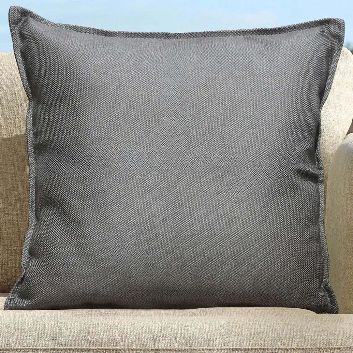 Coussin extérieur carré (45 x 45 cm) Boraé Gris