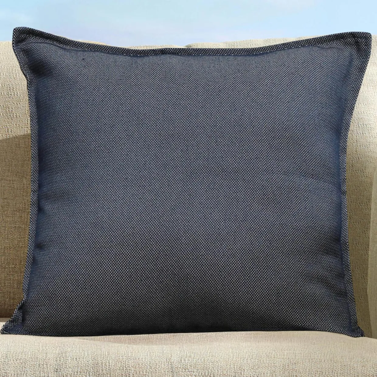 Coussin extérieur carré (45 x 45 cm) Boraé Bleu marine
