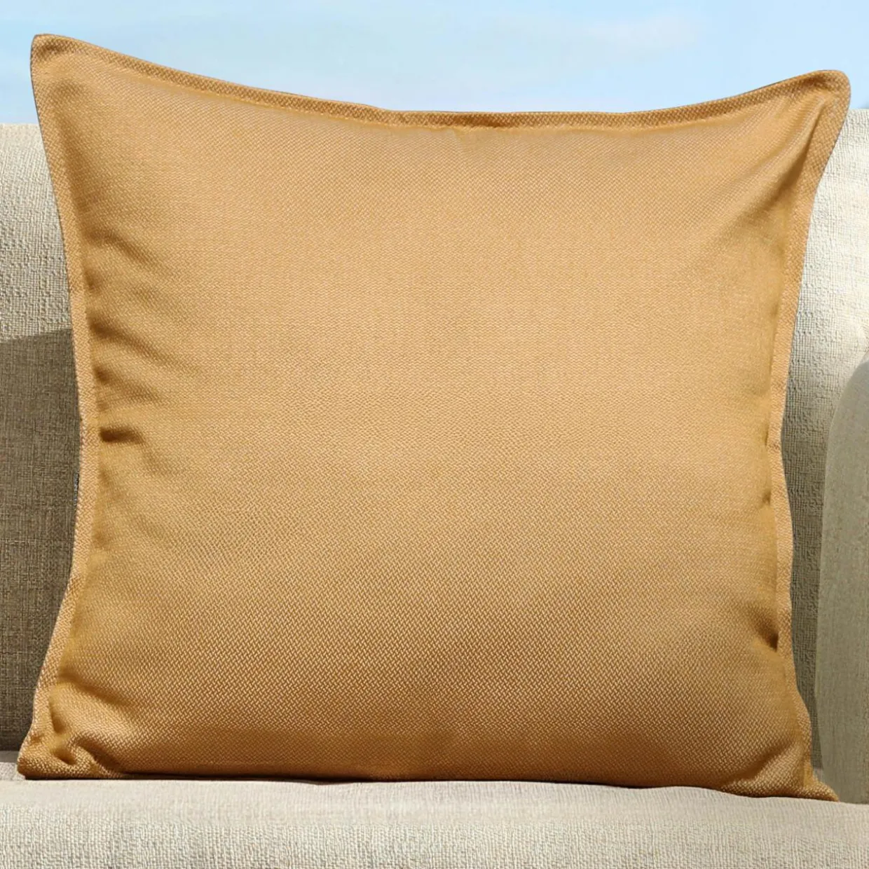 Coussin extérieur carré (45 x 45 cm) Boraé Ocre
