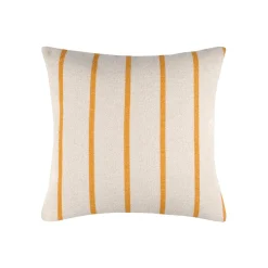 Coussin extérieur carré toile de coton (50 x 50 cm) Ocealys Jaune moutarde