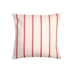 Coussin extérieur carré toile de coton (50 x 50 cm) Ocealys Rouge
