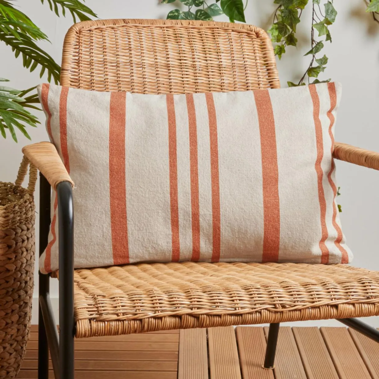 Coussin extérieur rectangulaire (40 x 60 cm) Nautira Orange