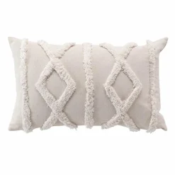 Coussin rectangulaire (30 x 50 cm) Safira Ecru