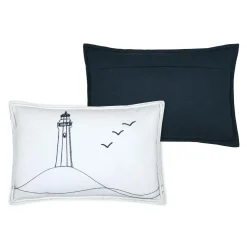 Coussin Rectangulaire (40 x 60 cm) Bordemer Blanc