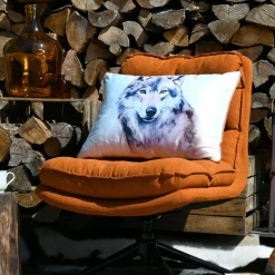 Coussin Rectangulaire (40 x 60 cm) Faune Ecru