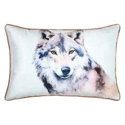 Coussin Rectangulaire (40 x 60 cm) Faune Ecru