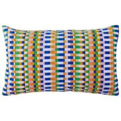Coussin rectangulaire brodé (30 x 50 cm) Disso Multicolore