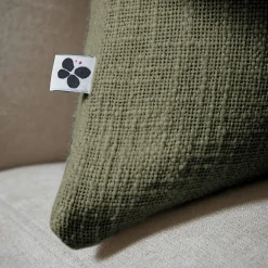 Coussin rectangulaire coton (40 x 60 cm) Sixtine Vert romarin