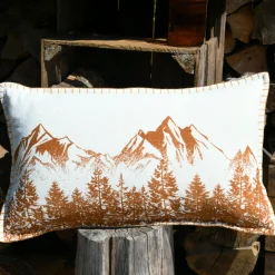 Coussin rectangulaire coton (35 x 60 cm) Wildforest Camel