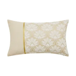 Coussin rectangulaire coton (30 x 50 cm) Majestia Beige