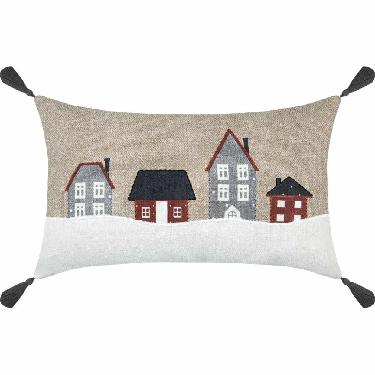 Coussin rectangulaire coton (30 x 50 cm) Cornouailles Beige