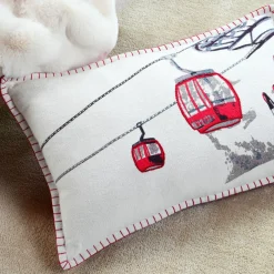 Coussin Rectangulaire Coton (35 x 60 cm) Villard Ecru