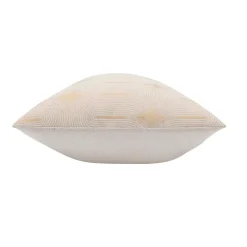 Coussin rectangulaire coton (40 x 60 cm) Ondine Blanc