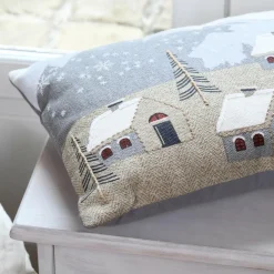 Coussin rectangulaire coton (30 x 50 cm) Cornouailles Gris