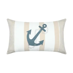 Coussin rectangulaire coton (30 x 50 cm) Nautical Beige