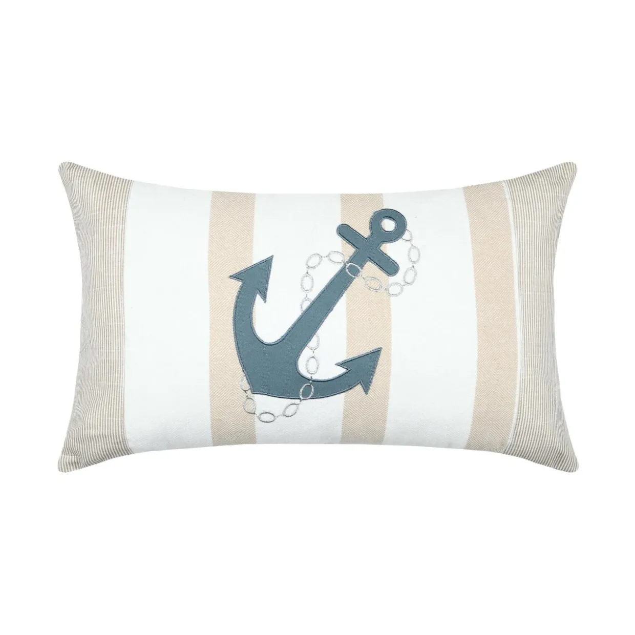 Coussin rectangulaire coton (30 x 50 cm) Nautical Beige
