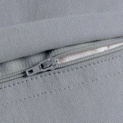 Coussin rectangulaire coton (40 x 60 cm) Pixel franges Gris