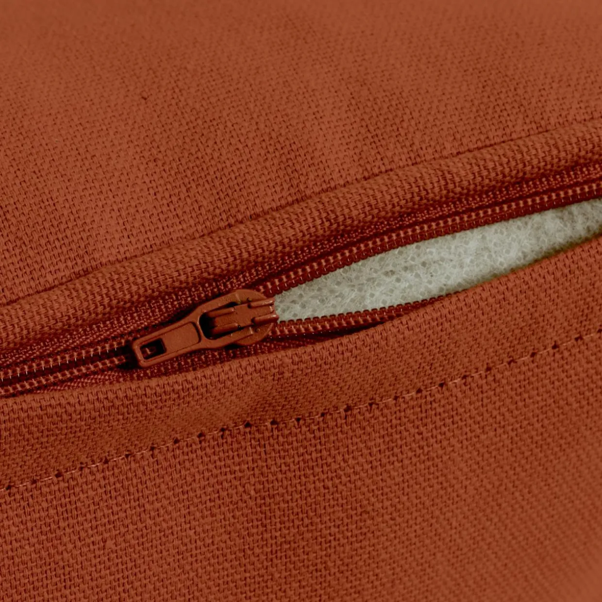 Coussin rectangulaire coton (30 x 50 cm) Pixel Terracotta