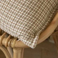 Coussin rectangulaire coton (50 x 80 cm) Marius Marron