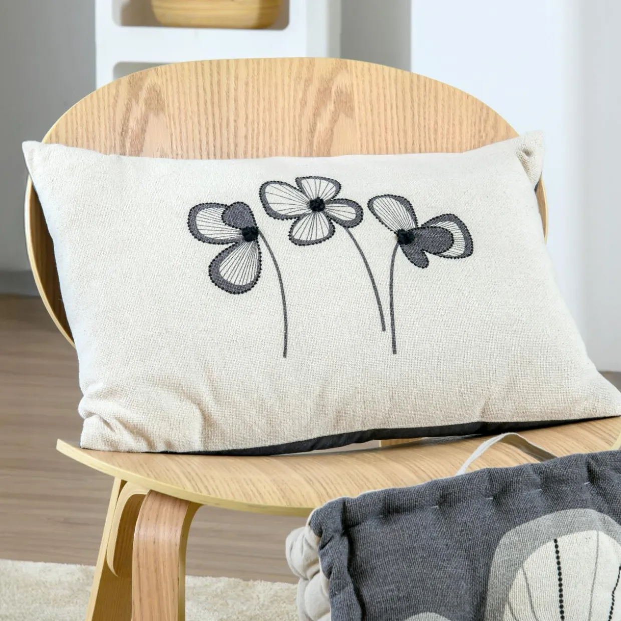 Coussin Rectangulaire coton (40 x 60 cm) Tilda Ecru